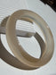 Natural Agate Bangle Peach Mist Glow