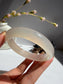 Natural Agate Bangle Soft Blush Elegance