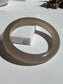 Natural Agate Bangle Soft Grey Serenity