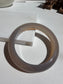 Natural Agate Bangle Gray Mist Grace