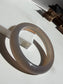 Natural Agate Bangle Gray Mist Grace