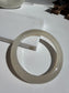 Natural Agate Bangle Ivory Glow