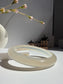 Natural Agate Bangle Ivory Glow
