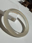 Natural Agate Bangle Ivory Glow