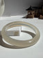 Natural Agate Bangle Ivory Glow