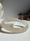 Natural Agate Bangle Ivory Glow