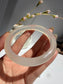 Natural Agate Bangle Ivory Glow