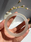 Natural Agate Bangle Ivory Glow