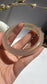 Natural Agate Bangle Golden Amber Radiance