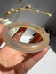 Natural Agate Bangle Golden Amber Radiance