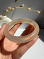Natural Agate Bangle Golden Amber Radiance