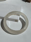 Natural Agate Bangle Soft Pearl Glow
