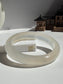 Natural Agate Bangle Soft Pearl Glow