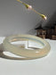 Natural Agate Bangle Warm Ivory Elegance