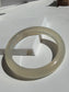 Natural Agate Bangle Warm Ivory Elegance