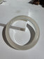 Natural Agate Bangle Soft Ivory Charm