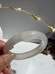 Natural Agate Bangle Soft Ivory Charm