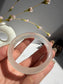 Natural Agate Bangle Soft Ivory Charm
