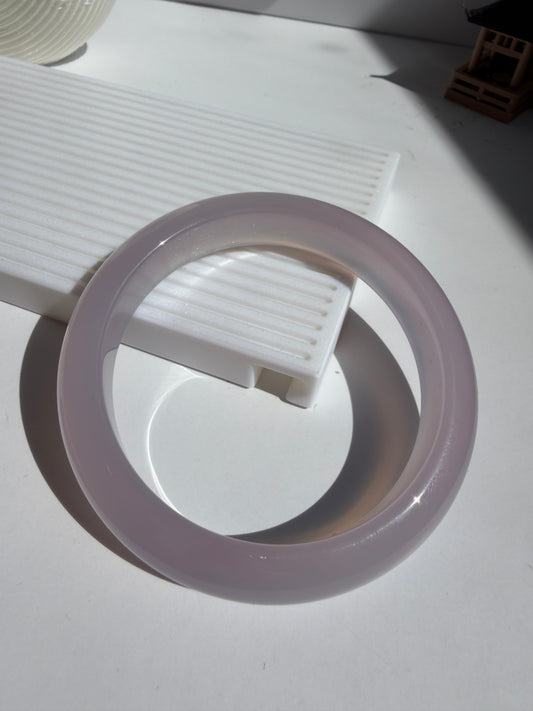 Natural Agate Bangle Lavender Serenity