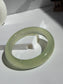 Natural Serpentine Bangle Soft Green Elegance