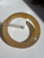 Natural Agate Bangle Golden Amber Glow