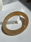 Natural Agate Bangle Golden Amber Glow