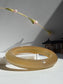 Natural Agate Bangle Golden Amber Glow