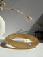 Natural Agate Bangle Golden Amber Glow