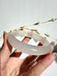 Natural Agate Bangle – Cloud Blush