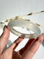 Natural Agate Bangle – Cloud Blush