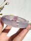Natural Agate Bangle – Lavender Veil