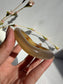 Natural Agate Bangle – Golden Drift