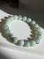 Natural Blue Floating Flower Grade A Burmese Jadeite Jade Bracelet