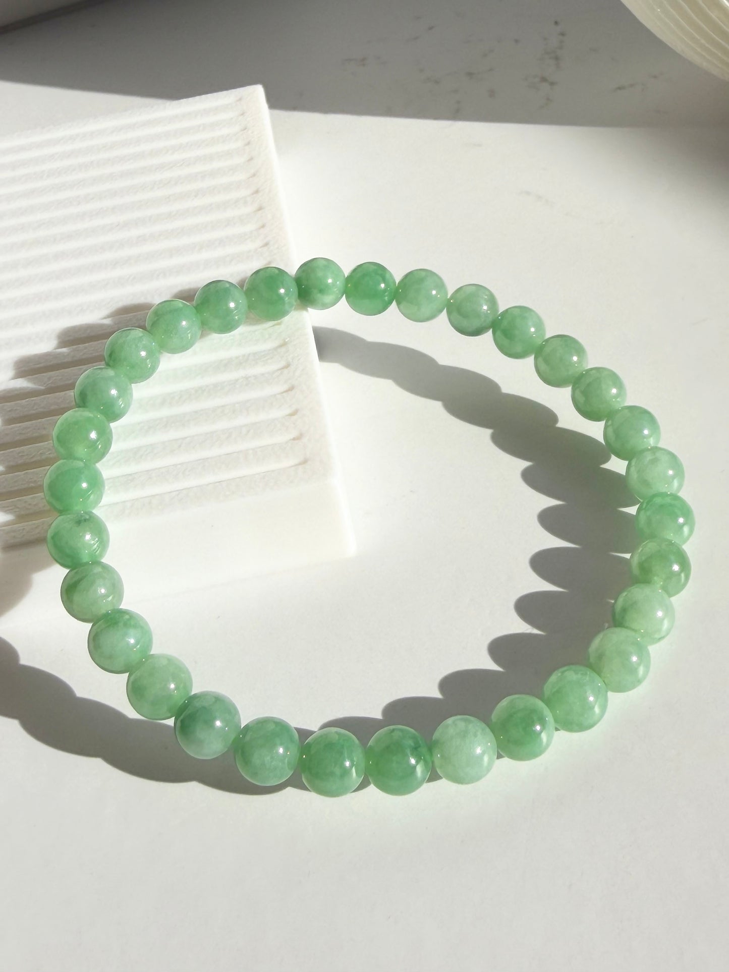 Natural Green Jade Bracelet – Fresh Apple Green Jade