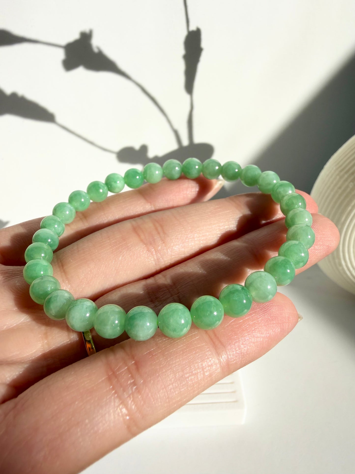 Natural Green Jade Bracelet – Fresh Apple Green Jade