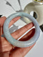 Tricolor Certified Natural Type A Myanmar Jadeite Jade Bangle