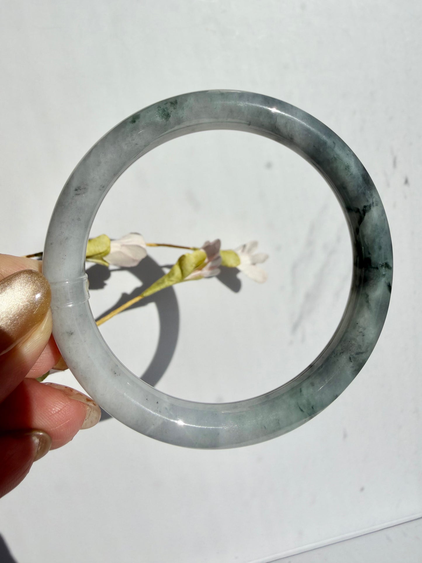 Black (Wuji) Certified Natural Type A Myanmar Jadeite Jade Bangle