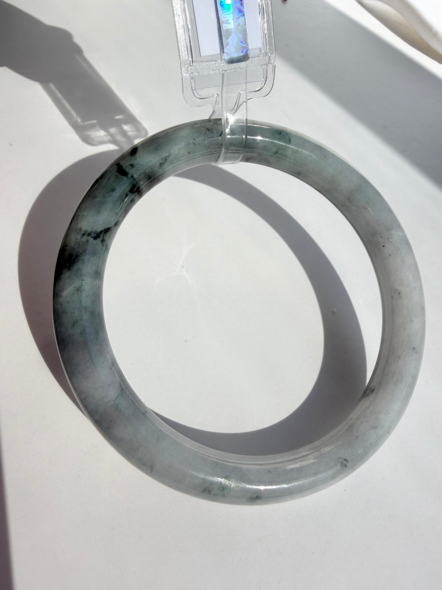 Black (Wuji) Certified Natural Type A Myanmar Jadeite Jade Bangle