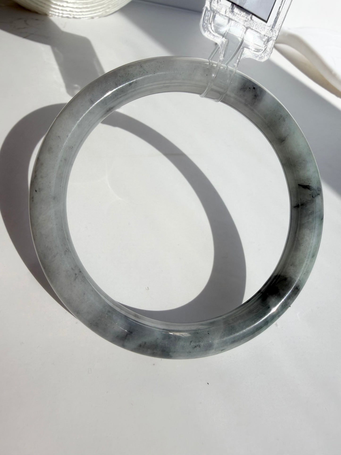 Black (Wuji) Certified Natural Type A Myanmar Jadeite Jade Bangle