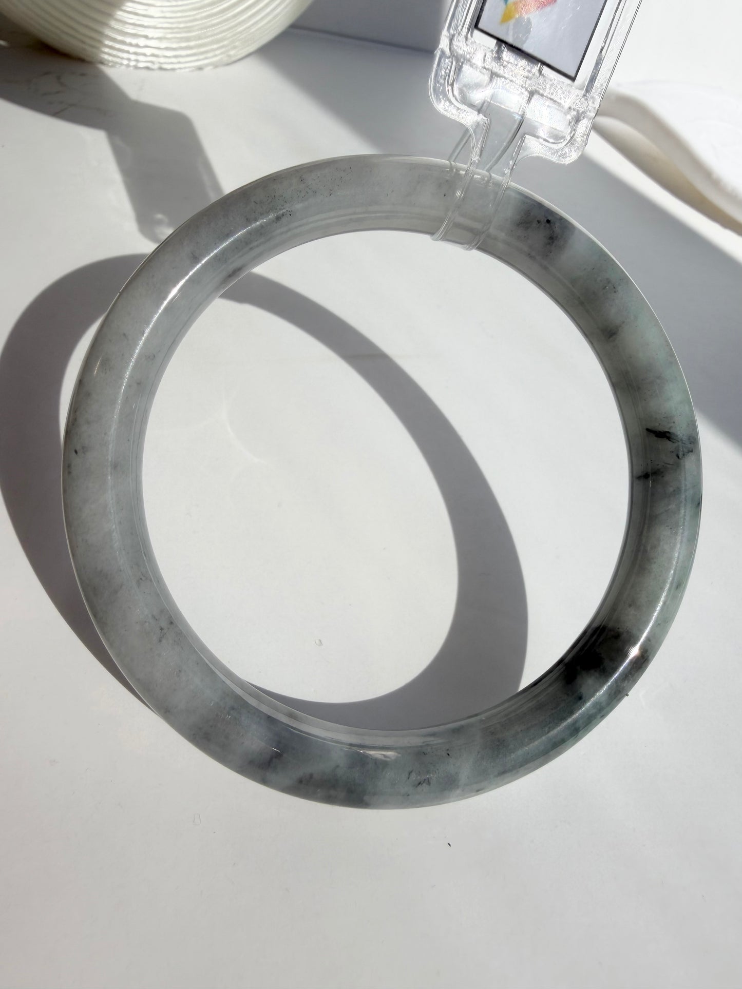 Black (Wuji) Certified Natural Type A Myanmar Jadeite Jade Bangle