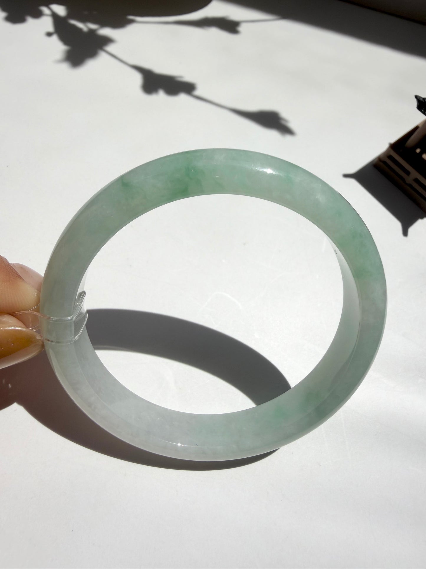 Apple Green Certified Natural Type A Myanmar Jadeite Jade Bangle