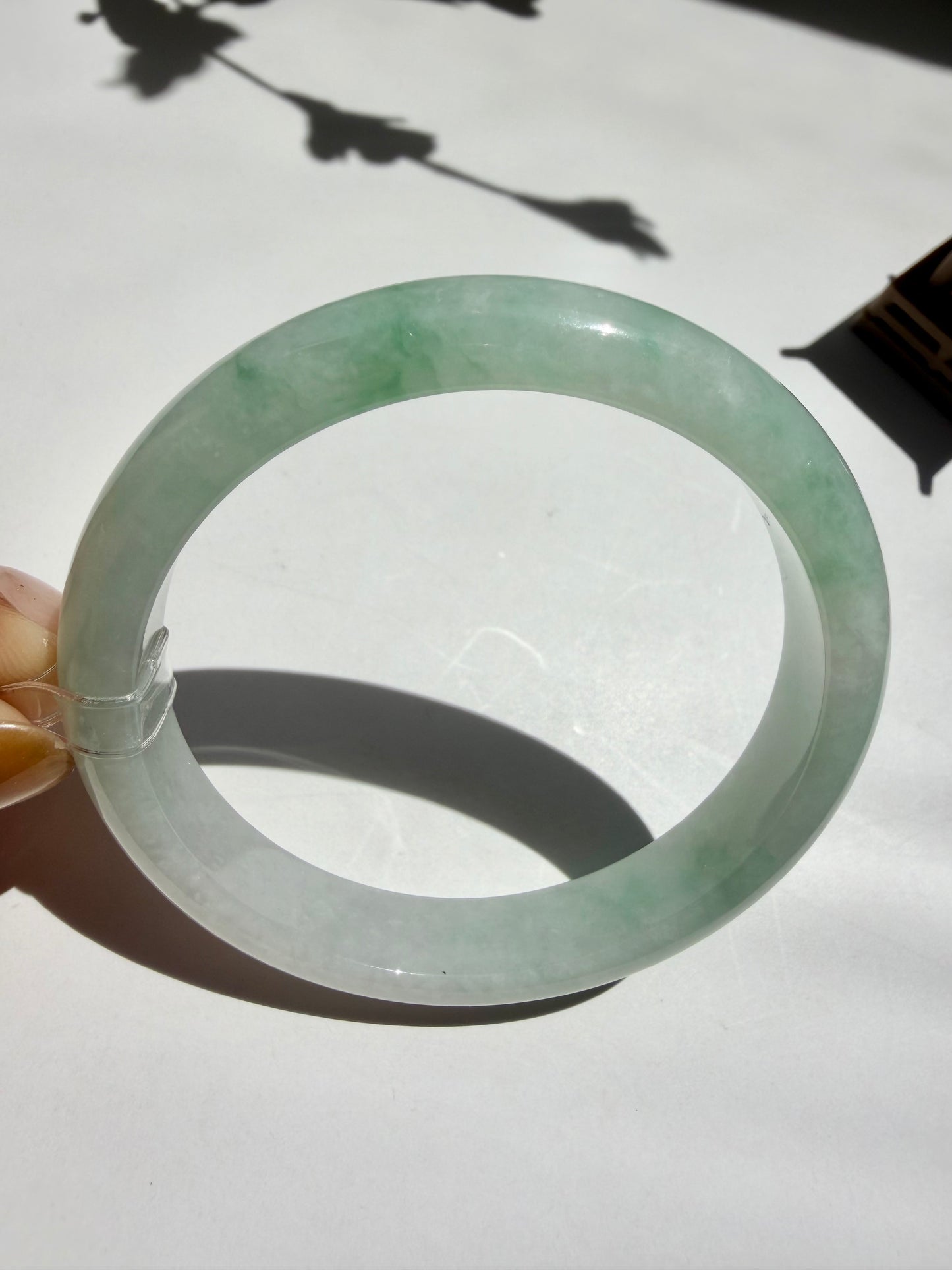 Apple Green Certified Natural Type A Myanmar Jadeite Jade Bangle