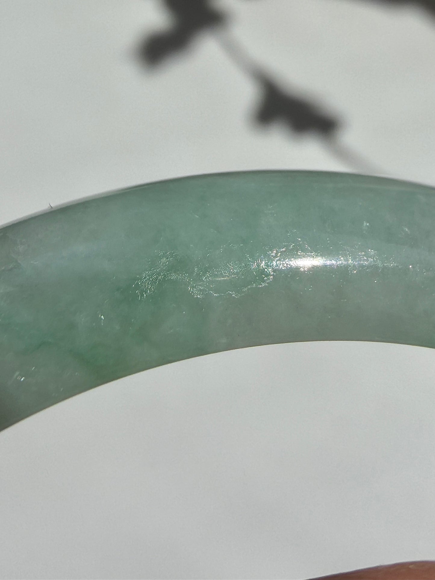 Apple Green Certified Natural Type A Myanmar Jadeite Jade Bangle
