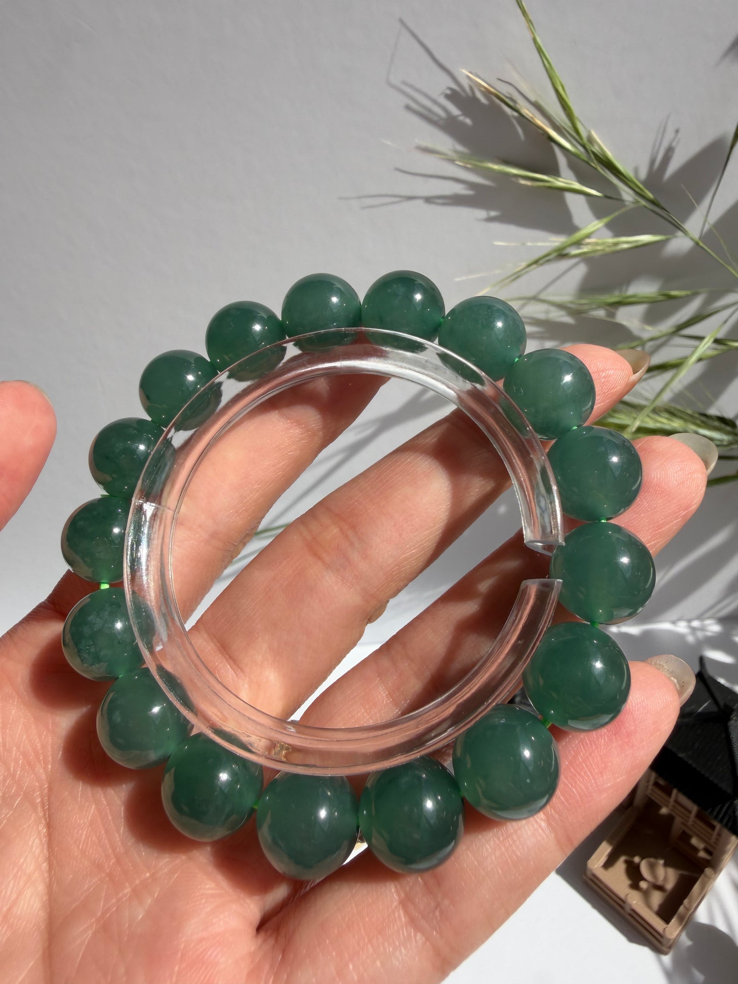 Guatamalan Type A Jadeite Jade Bracelet - Vòng Ngọc Guatamala