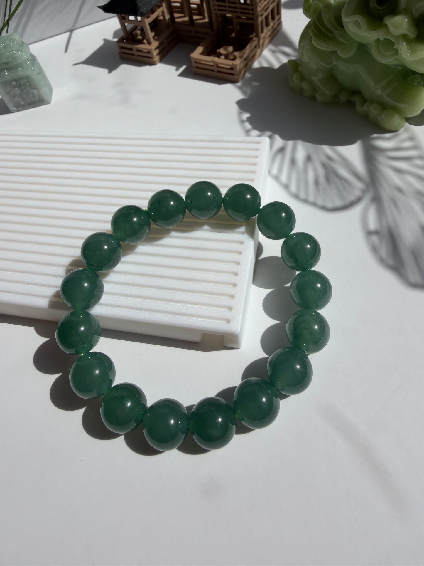 Guatamalan Type A Jadeite Jade Bracelet - Vòng Ngọc Guatamala
