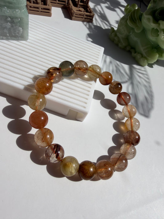 Multi Color Rutilated Quartz - Vòng Thạch Anh Tóc