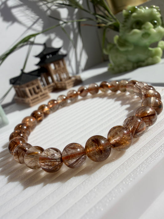 Brown Rutilated Quartz - Thạch Anh Tóc Nâu