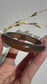 Natural Agate Bangle – Honey Dusk