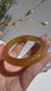 Golden Honey Glow Natural Agate Bangle