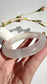 Natural Agate Bangle – Cloud Blush